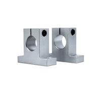 ZBJGBUIA 2 Pieces/Lot SK8 SK10 SK12 SK16 SK20 SK25 Linear Axis Guide Shaft Side Block Support Bearing for 3D Printer(SK10)