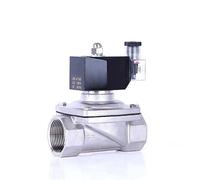 ZBJGBUIA Elettrovalvola in Acciaio Inossidabile normalmente Chiusa da 1-1/4" IP65 DN32 Interruttore di Controllo del Tubo Valvole for Acqua 12V 24V 110V 220V(BSP-110VAC)