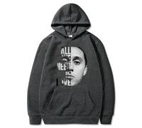ZBJZUIMEI Hoodie con Cappuccio da Uomo Rapper di Moda Grafica Felpe Stampate Donne Casual Harajuku Tracce Seta-5-xl