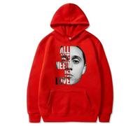 ZBJZUIMEI Hoodie con Cappuccio da Uomo Rapper di Moda Grafica Felpe Stampate Donne Casual Harajuku Tracce Seta-10-xxxl