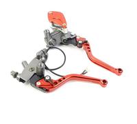 ZBLNKZNGKA Leva Frizione Moto per Msx125 per Msx 125 7/8 "22 Mm Maniglie Regolazione Freno Manubrio Leve Cilindro Principale Frizione Idraulica Moto Leva Freno(Orange AB 1 Pair)