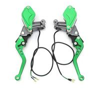 ZBLNKZNGKA Leva Frizione Moto per Msx125 per Msx 125 7/8 "22 Mm Maniglie Regolazione Freno Manubrio Leve Cilindro Principale Frizione Idraulica Moto Leva Freno(Green AA)