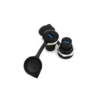 ZBLZGP Adattatore convertitore metallico rotondo femmina connettore USB3.0 presa a vite per montaggio a pannello telaio, 2 pezzi