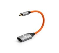 ZBLZGP Adattatore da USB-C a HDMI femmina, 20 cm, per Nikon Z8/Z9/Blackmagic PCC 4K, 4K UHD, connettori placcati oro, adatto ai viaggi