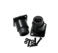 ZBLZGP Adattatore RJ45 a pannello, modulo di tipo D, categoria 6, rete CAT6 Gigabit, cavo di rete dritto RJ45, confezione da 2 per trasmissione del segnale multimediale