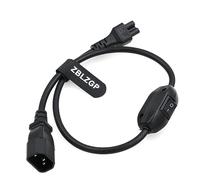 ZBLZGP Cavo adattatore splitter IEC 320 C14 maschio a doppio C13 femmina, cavo adattatore splitter a Y, 30 cm, IEC 320 C14 a 2 vie IEC 320 C13 per computer, proiettori, stampanti, scanner, monitor (da