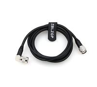 ZBLZGP Cavo coassiale RF RG58 TNC maschio a TNC maschio, connettore ad angolo retto, a bassa perdita, cavo di prolunga per antenna WiFi, radio scanner (2 m)