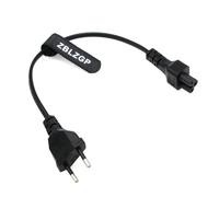 ZBLZGP Cavo di alimentazione EU spina 3 pin AC cavo di alimentazione IEC C5 3 Prong maschio cavo di alimentazione per notebook Dell Comnputer Monitor LG TV Laptop IEC320 C5 Clover (CEE 7/16 to C5)