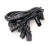 ZBLZGP Cavo di alimentazione IEC 320 C14 maschio a 4XC13 femmina, C14 a 4 x C13 UPS/PDU Y Type Splitter cavo di alimentazione, 250 V/10 A (C14-4xC13 1,8 m)