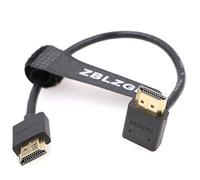 ZBLZGP Cavo HDMI a Up HDMI maschio a maschio Ethernet ad alta velocità per Portkeys BM5 Monitor, laptop, computer, fotocamera, monitor (30 cm, UP HDMI)