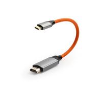 ZBLZGP Cavo USB C a HDMI 4K 60Hz per Lenovo ThinkPad X1/Sony A7 IV/Atomos Ninja V, 20 cm, 18 Gbps, nessun ritardo di gioco