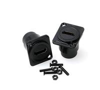 ZBLZGP Confezione da 2 connettori femmina di estensione per paratia HDMI, tipo D, montaggio a pannello, HDMI 4K 60hz HD, per alloggiamento, montaggio su telaio, video rack server
