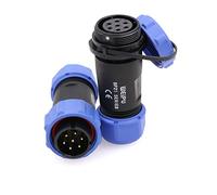 ZBLZGP Connettore circolare elettrico IP68 impermeabile del cavo di filo di Pin SP21 7 in linea resistenza della corrosione dell'accoppiamento infilata industriale solare 15A