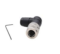 ZBLZGP Connettore M8 A a 3 pin, IP67, impermeabile, con sensore circolare automobilistico, terminale a saldare, presa femmina, accoppiamento filettato per bicicletta elettrica, confezione da 1