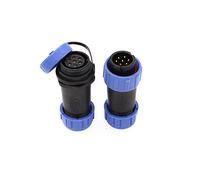 ZBLZGP HE21 Connettore circolare a 7 poli con filettatura impermeabile IP68 per applicazioni aerospaziali, connettore maschio e femmina per cavi in linea