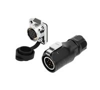 ZBLZGP LP16 7 Pin Industrial Connector Kit, 16mm 7 poli maschio/femmina con tappo, IP66 nominale per robotica, macchine CNC e automazione di fabbrica