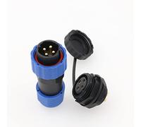 ZBLZGP SD20 Spina impermeabile IP68 LED Cavo di alimentazione Spina Zoccolo Filo Montaggio a pannello elettrico Spina a saldare (Montaggio a pannello, 4 Pin)