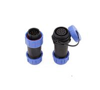 ZBLZGP SP21 - Cavo con spina maschio a 12 pin e presa femmina in linea, con cappuccio impermeabile e antipolvere, circolare, a sgancio rapido industriale, alimentazione 5A per camper, roulotte ed auto