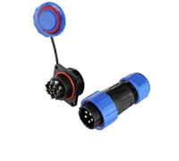 ZBLZGP TY24 5 Pin Square Aviation Connector, alloggiamento in lega di alluminio, bloccaggio rapido push-pull, resistenza alla corrosione spray salina per attrezzature aerospaziali e militari