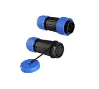 ZBLZGP TY24 Connettore impermeabile circolare a 8 pin, montaggio in linea a vite senza saldatura, presa maschio femmina, collegamento di alimentazione a sgancio rapido antipolvere