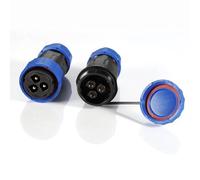 ZBLZGP TY32 - Presa impermeabile a 3 pin, senza saldatura, placcata in oro, anticorrosione, collegamento rapido, per telecamere di sicurezza e rilevatori a infrarossi