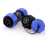 ZBLZGP WEIPU SP21 connettore impermeabile 2/3/4/5/7/9/12 pin connettori e pannello cavo di alimentazione connettori aviazione medica illuminazione LED per auto e moto industriali (set da 5 pin)