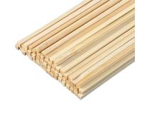 ZBORAVPIX Bastoncini di Legno di balsa, Confezione da 50 Bastoncini Quadrati in Legno Grezzo da 400 mm, 2-3x2-3 mm, for Modelli di aeroplani Fai da Te(400x3x3mm)