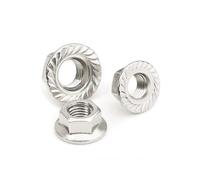 ZBORAVPIX Dadi esagonali con Flangia, Confezione da 5-100 Pezzi, Diverse Misure, Diversi Colori, Dado flangiato Esagonale in Acciaio al Carbonio Spinlock(Nickel-Plated,M8-20pcs)