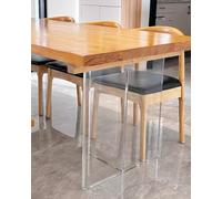 ZBORAVPIX Gambe per tavolo in acrilico trasparente, 2cm T-Shape Clear Acrylic Table Base Leg Multiple Sizes(50x70cm (19 3/4x27 1/2"))