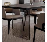 ZBORAVPIX Gambe per tavolo in acrilico trasparente, Acrylic Table Legs Modern Floating Furniture Stand Black Multiple Sizes(40x70cm)