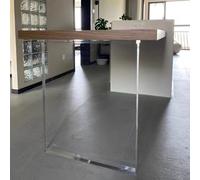 ZBORAVPIX Gambe per tavolo in acrilico trasparente, Acrylic Transparent Table Legs Multiple Sizes Pack of 1(60x70cm)
