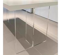 ZBORAVPIX Gambe per tavolo in acrilico trasparente, Clear Acrylic Table Legs 1 Pack 40-70x70cm(40x70cm (15 3/4x27 1/2"))