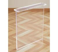 ZBORAVPIX Gambe per tavolo in acrilico trasparente, Clear Acrylic Table Legs Multiple Sizes Transparent(WxH 40x90cm (15 3/4x35 3/8"))