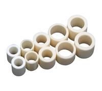 ZBORAVPIX Isolamento ceramico di allumina, Tubo in Ceramica di allumina for guarnizioni meccaniche, Confezione da 10, Diametro Interno 6 mm, Diametro Esterno 6 mm, Diverse Misure(OD:9mm)