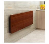 ZBORAVPIX Tavolo pieghevole sospeso a parete, For Small Spaces Space Saving Wood Wall Desk(Walnut,80 * 40cm)