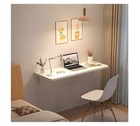 ZBORAVPIX Tavolo pieghevole sospeso a parete, For Small Spaces Space Saving Wood Wall Desk(White,120 * 24cm)