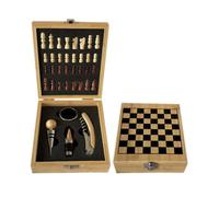 ZBPASL Set apribottiglie cavatappi, set regalo accessori per vino, apribottiglie cavatappi con tagliacapsule, Tappo per Vino,Versatore per Vino (Wood 0C)