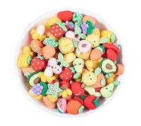 zbstream Charm a forma di cartone animato 3D con retro piatto, in resina, decorazione per unghie, 15*20cm, Resina, Senza pietre preziose