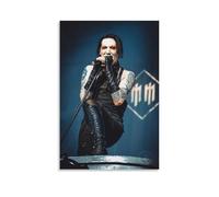 ZBSXLBNG Marilyn Manson - Poster decorativo su tela, per soggiorno, camera da letto, 20 x 30 cm