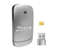 Zbtlink Dongle USB LTE, modem SIM, hotspot Wi-Fi, plug and play, nessun driver necessario, porta di tipo C/USB, streaming, gaming, surf, configurazione multibanda, viaggi in tutto il mondo