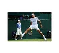 Zbwqlte Roger Federer - Poster classico su tela, stampa artistica da parete, per soggiorno, parete, casa, 40 x 60 cm