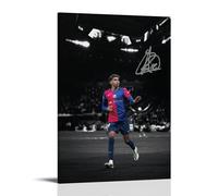 Zbwqlte Stampa artistica da parete con immagine di Lamine Yamal Soccer SuperStar su tela, idea estetica per stanza, 50 x 75 cm