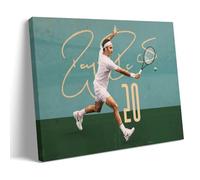 Zbwqlte Stampa artistica su tela con immagine di Roger Federer, stampa artistica su tela, decorazione per la casa e la camera da letto, 30 x 45 cm