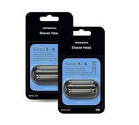 ZBXJIUFR Testina di Ricambio 53B, Compatibile con Rasoi Braun Serie 5 E 6 5018s 5020s 5031s 5050cs 6020s 6072cc 6075cc 6072cc 6090cc 5035s(2pcs)