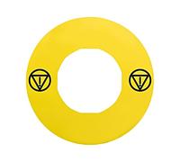 ZBY9140T Etichetta Harmony XB4 Ø22mm Giallo Abm: Ø60mm SCHNEIDER ELECTRIC