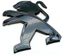 ZBYFCLK Stemma per Auto 3D per Peugeot 107 Tronco Logo Adesivi Emblema Posteriore Anteriore Styling Carrozzeria Decorazioni,Bla-CK