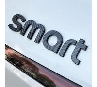 ZBYFCLK Stemma per Auto 3D per Smart EQ fortwo Tronco Logo Adesivi Emblema Posteriore Anteriore Styling Carrozzeria Decorazioni,Bla-ck2