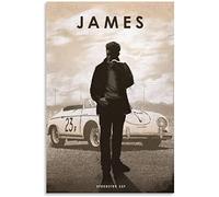 ZBYYFC Poster da parete su tela 30 * 50cm Senza Cornice James Dean Auto Cultura Leggende Auto Arte Moderna Poster e Wall Art Picture Print Modern Family Room Arredamento
