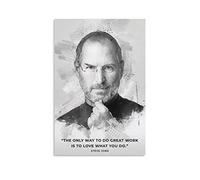 ZBYYFC Poster da parete su tela 50 * 70cm Senza Cornice Steve Jobs Tela decorativa Wall Art Soggiorno Poster Camera da letto