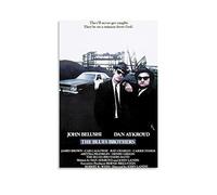 ZBYYFC Quadro Su Tela 30 * 50cm Senza Cornice Art Poster Blues Brothers 1980-106 Miles to Chicago Movie Dan Aykroyd John Belushi Jake And Elwood